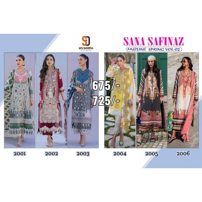 Shraddha Sana Safinaz Muzlin 2022 Vol 2 Pakistani Salwar Suits